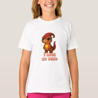 I Love My Dino Kammli mit Herz T-Shirt