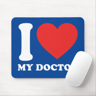 I Love My Doctor Mouse Mat