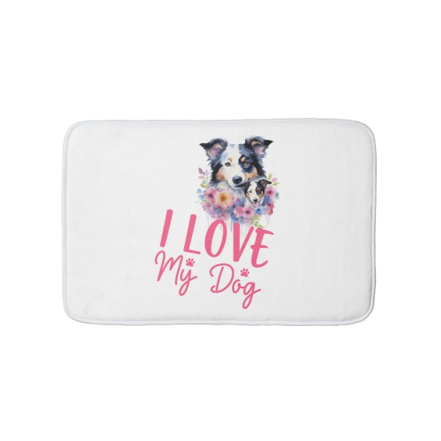 I love my Dog Bath Mat (Front)