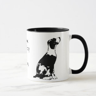 I Love my Dog Black and White Coffee Mug