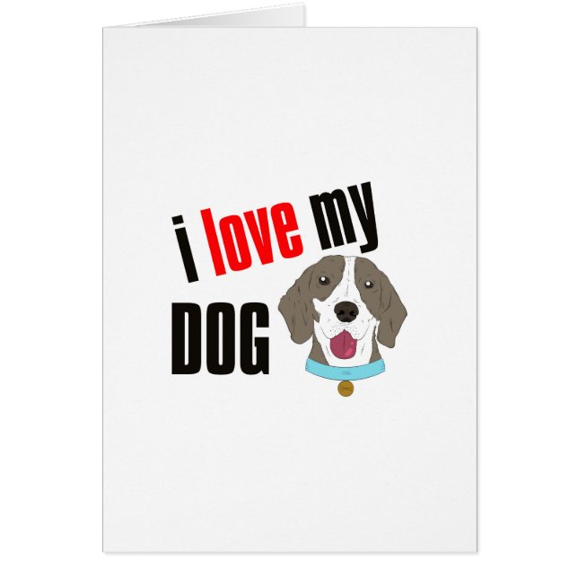 I Love My Dog Cartoon (Front)