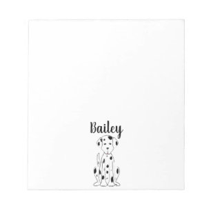 I Love My Dog Cute Personalised Whimsical  Notepad