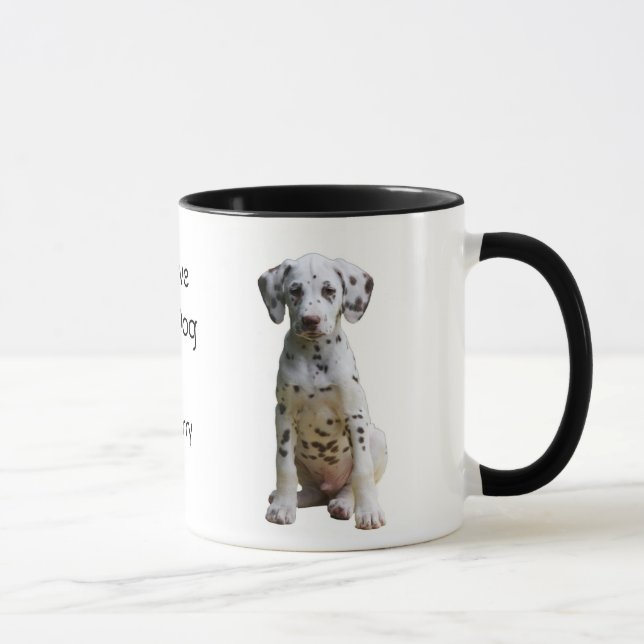 I Love my Dog Dalmatian Coffee Mug (Right)