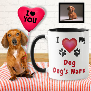 I Love My Dog Gift. Dog Lovers Mugs