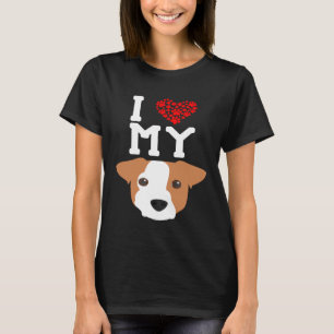 I Love My Dog Jack Russell Terrier Animal Lover T-Shirt