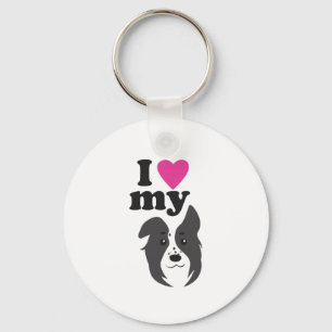 I Love My Dog! Key Ring