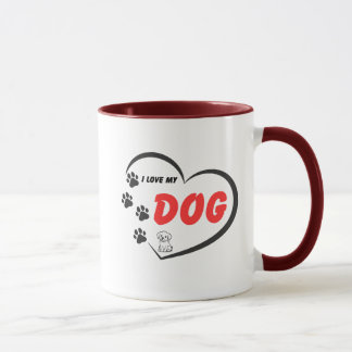 I Love My Dog Mug