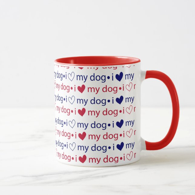 I Love My Dog Mug (Right)