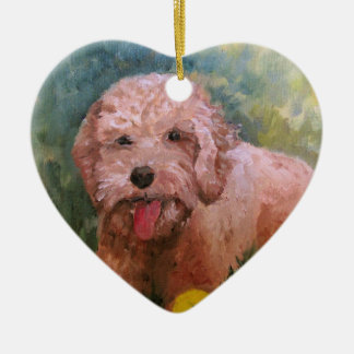 I love my dog Oranament Goldendoodle /Labradoodle. Ceramic Tree Decoration