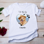 I Love My Dog Personalised Heart Pet Photo Tri-Blend Shirt<br><div class="desc">Carry your best friend with you everywhere you go with this custom pet photo dog lover shirt ! A must have for every dog lover, dog mum and dog dad ! A fun twist on I Love My Dog, this shirt quote "I Love My Dog" ... Personalise wth your dog's...</div>