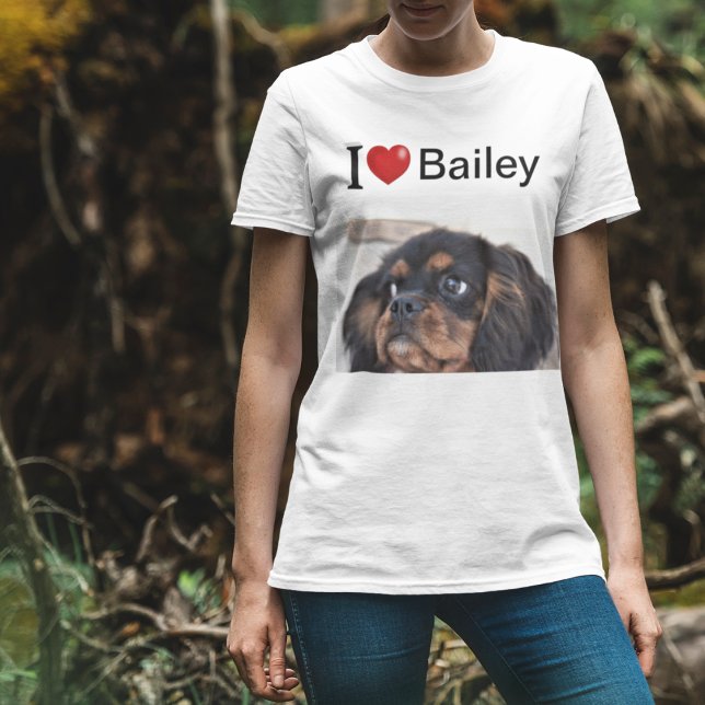 I Love My Dog personalised photo T-Shirt (Creator Uploaded)
