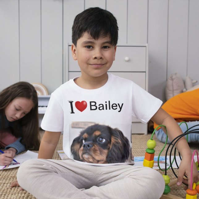 I Love My Dog personalised photo T-Shirt (Creator Uploaded)