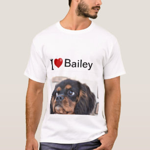 I Love My Dog personalised photo T-Shirt