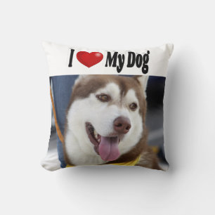 I Love My Dog photo Cushion