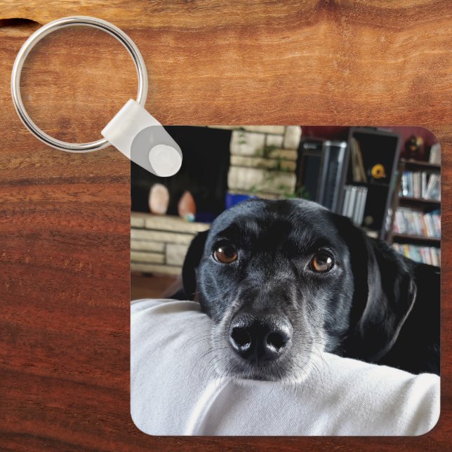 I Love My Dog | Photo Key Ring (Front)