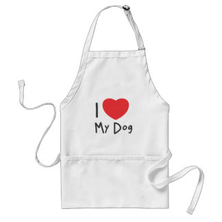 I Love my Dog Standard Apron