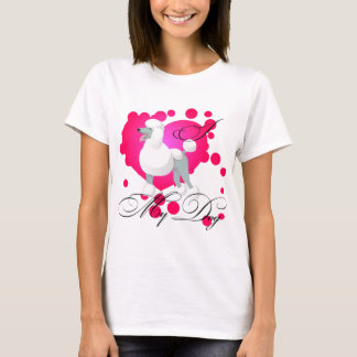 I love my dog t-shirt white poodle