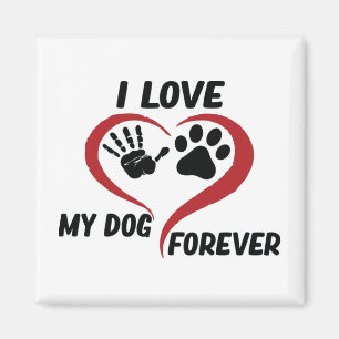 I love my dog throw pillow magnet