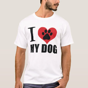 I love my dog throw pillow T-Shirt