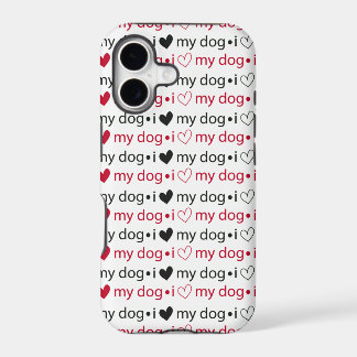 I Love My Dog with Hearts