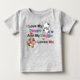 I Love My Doggie Toddler Tee