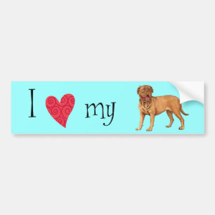 I Love my Dogue de Bordeaux Bumper Sticker