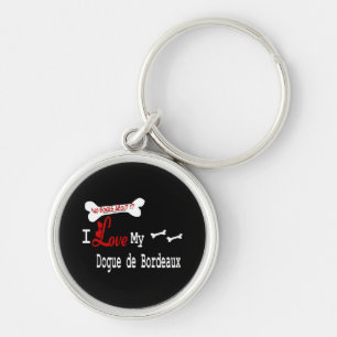 I Love My Dogue de Bordeaux Key Ring