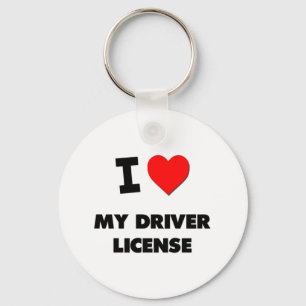 I Love My Driver License Key Ring