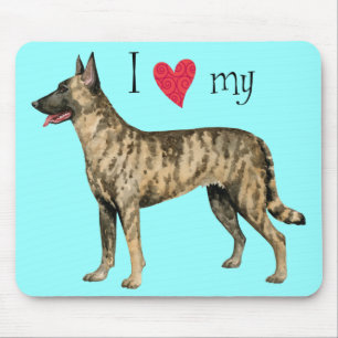 I Love my Dutch Shepherd Mouse Mat