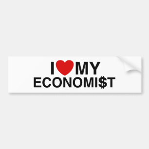 I Love My Economist Bumper Sticker