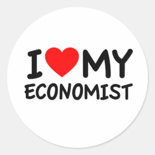 I love my economist classic round sticker