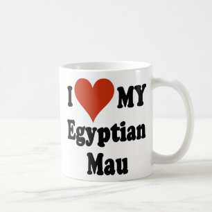 I Love My Egyptian Mau Cat Merchandise Coffee Mug