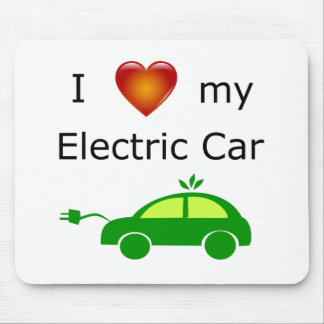 I Love My Electric Car Mouse Mat