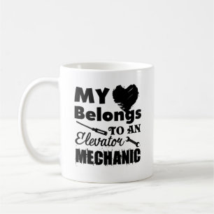 I Love My Elevator Mechanic Mug