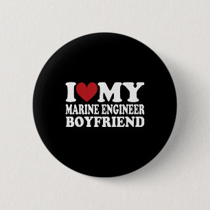 I Love My Engineer Boyfriend Funny Girlfriend Vale 6 Cm Round Badge
