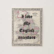 I love My English Ancestors | Custom Puzzle