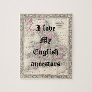 I love My English Ancestors   Custom Puzzle