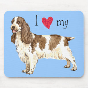 I Love my English Cocker Spaniel Mouse Mat