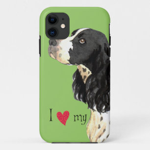 I Love my English Springer Spaniel iPhone 11 Case