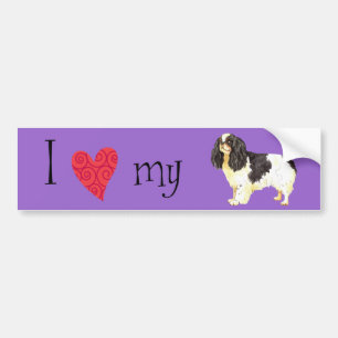 I Love my English Toy Spaniel Bumper Sticker