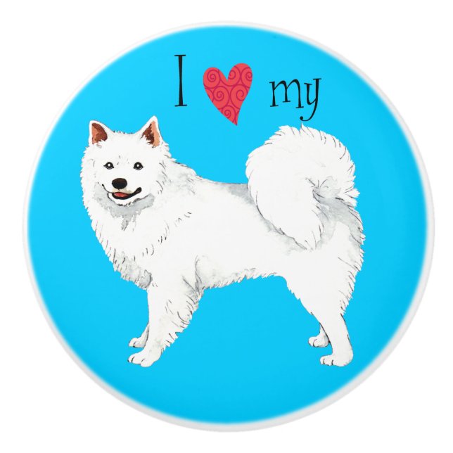 I love my Eskie Ceramic Knob (Front)