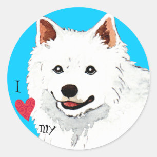 I love my Eskie Classic Round Sticker