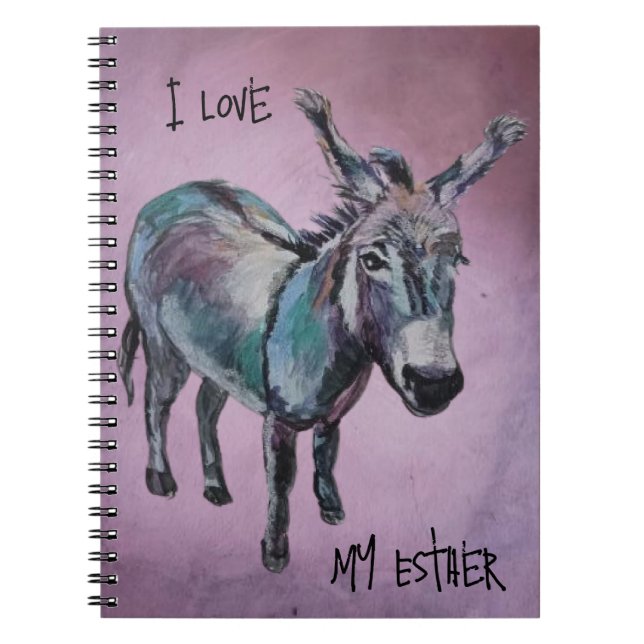 I Love my Esther purple Notebook (Front)