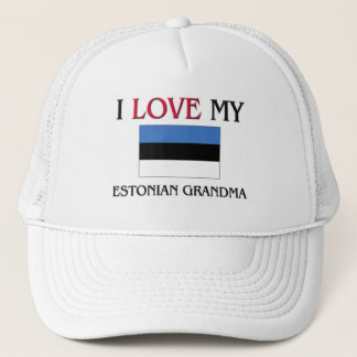 I Love My Estonian Grandma Trucker Hat