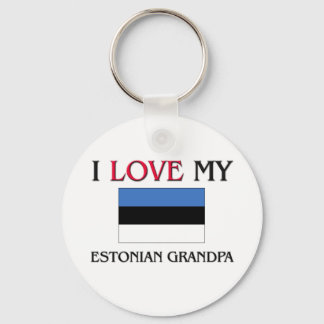 I Love My Estonian Grandpa Key Ring