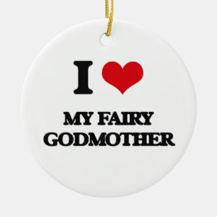 I love My Fairy Godmother Ceramic Tree Decoration