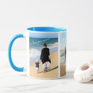 I Love My Family - Custom Photo Collage with Text Mug