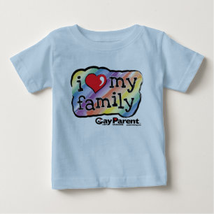 I Love My Family Rainbow t-shirt