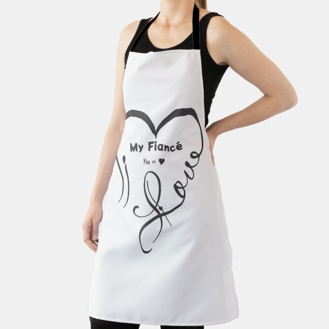 I Love My Fiancé • You = ♥ 🫳🏻💍 Apron (Insitu)