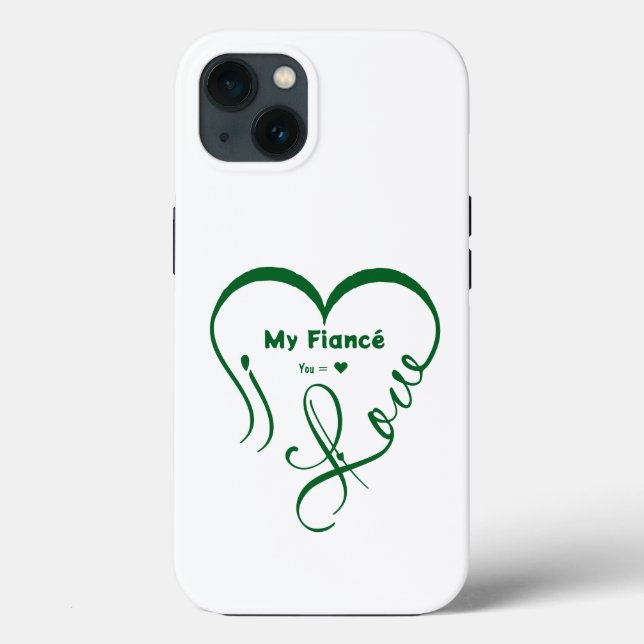 I Love My Fiancé • You = ♥ 🫳🏻💍 Case-Mate iPhone Case (Back)